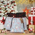 thumbnail image 6 of Rocae Summer Cute Unicorns Print Christmas Drawstring Linen Gift Bag with Drawstrings Treat Bag Goody Present Bags for Christmas Party Favor, 6 of 8