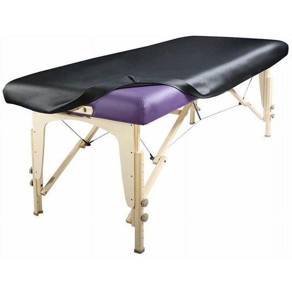 Spa Luxe Black Vinyl Massage Table Cover by Massage Tools