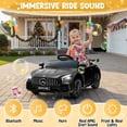 thumbnail image 3 of UBesGoo 12V Licensed Mercedes-Benz Electric Ride On Cars Toys for Kids, Power Wheels with Parent Remote Control, Black, 3 of 9