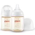 thumbnail image 1 of Biberón PIGEON PPSU para lactancia, cuello ancho, 160 ml, anticólico, 1 of 9
