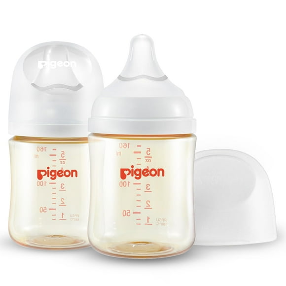 Biberón PIGEON PPSU para lactancia, cuello ancho, 160 ml, anticólico