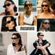 thumbnail image 4 of Gafas de sol mosanana Oval Cat Eye para mujer negras MS52372, 4 of 7