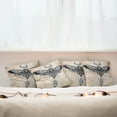 thumbnail image 7 of Ambesonne Fantasy Throw Pillow Cover 4 Pack, Hawk Moth Skull Magic, 18", White Black and Cream, 7 of 7