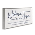 thumbnail image 3 of Stupell Industries Friends Welcome & Family Forever Quotes and Sayings Painting Gray Framed Art Print Wall Art, 30 x 13, 3 of 8