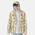 thumbnail image 2 of KLL Grenouilles Imprimé Hommes Femmes UPF 50+ Protection Solaire Veste à Capuche Manches Longues Pêche Randonnée Performance Chemise-Moyen, 2 of 7