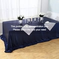 thumbnail image 4 of 60×102'' Rectangle Navy Blue Sequin Tablecloth for Party Cake Dessert Table Exhibition Events, Blue, 4 of 7