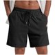 thumbnail image 2 of pstuiky Pantalones cortos de pana con cordón ajustable para hombre, holgados, de color liso, con bolsillos, para exteriores, para playa y fitness, para verano, 2 of 6