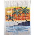 thumbnail image 1 of Orange and Blue Palm Curtain, 1 of 1