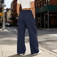 thumbnail image 4 of Jaunzuar Workout Pants Women Elastic Waist Straight Leg Sweatpants Versatile Running Casual Pants with Pocket L, 4 of 8