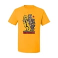 thumbnail image 2 of Cali California Bear Holding State Pop Culture Men's Graphic T-Shirt, Gold, Small, 2 of 3
