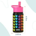 thumbnail image 2 of Wildkin Kids 14 oz Steel Bottle (Rainbow Hearts), 2 of 6