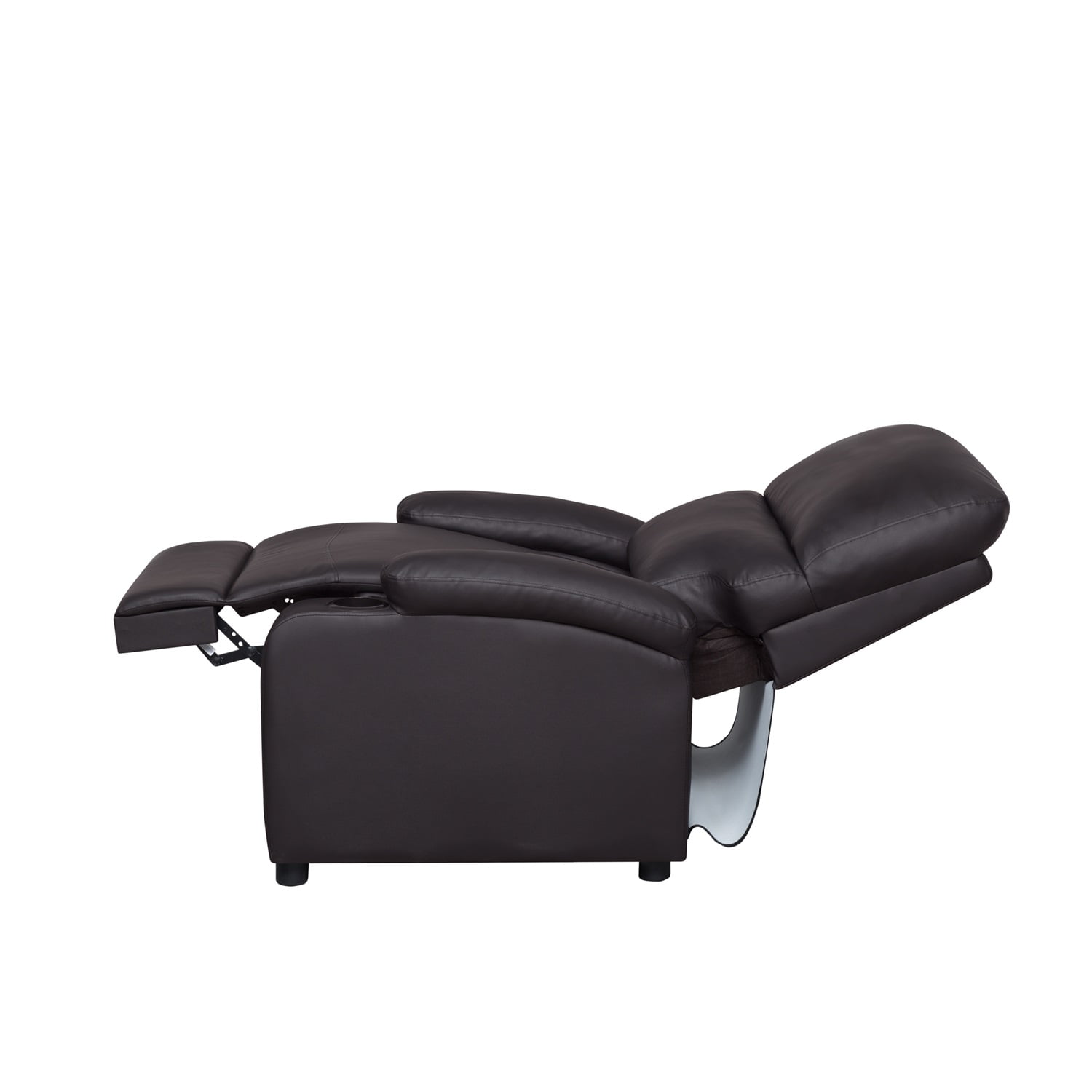 Kadyn 31.5" Faux leather reclining chair, Pu Upholstered reclining chair, Pushback Recliner Chair for Bedroom, Brown Kadyn 31.5" Faux leather reclining chair, Pu Upholstered reclining chair, Pushback Recliner Chair for Bedroom, Brown
