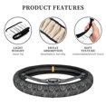 thumbnail image 6 of Fotbe Snake Steering Wheel Cover Universal 15 in Car Accessories for Men Women,Steering Wheel Protector Comfortable Protective Case for SUV Sedan Decor, 6 of 8
