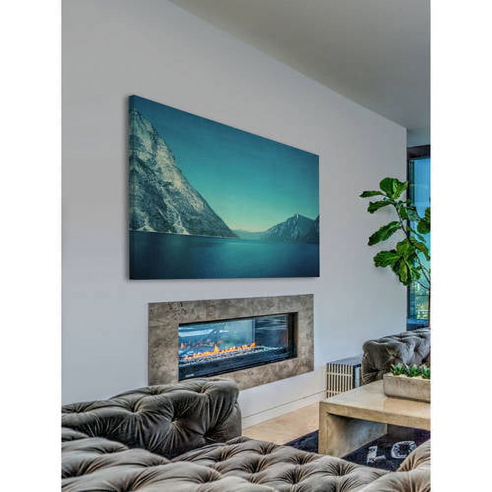 "Mountain Blues" by Ingrid Beddoes Painting Print on Wrapped Canvas
