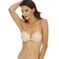 thumbnail image 4 of SAYFUT Adhesive Bra Push up Strapless Backless Nude Invisible Bra for Women Reusable with Drawstring-Upgrade Style, 4 of 6
