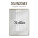 thumbnail image 3 of Cuadro Decorativo Impreso 70x100cm Flores Marrón, 3 of 7