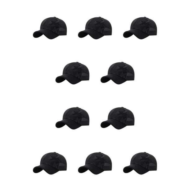 Sombrero de protección solar Minnieouse para hombres gorra de béisbol ajustable negro 10Conjunto