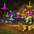 thumbnail image 2 of Colgante De Halloween Iluminado Sombreros De Brujas Que Brillan Intensamente Luces De Cadena Decoración De Halloween Para Ventanas Techos Árboles seitruly HA037238-00, 2 of 6