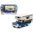 thumbnail image 1 of 1968 Chevrolet C10 Cheyenne Greenlight Modelo a presión 1/64 con gran Camper, 1 of 1