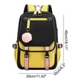 thumbnail image 2 of FDDMis Kawaii Backpack Lunch Bag for Women Mtg Backpack Backback Men Small Backpack Teacher Backpack Women with Laptop Compartment Fancy Backpack, Yellow, 2 of 7