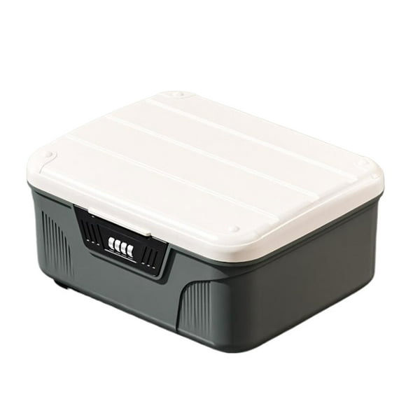 Inteprter Caja de almacenamiento con cerradura para frigorífico, contenedor de medicamentos de gran capacidad con cerradura de seguridad de Almacenamiento y organización del hogar do