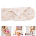 thumbnail image 3 of Cotton Reusable Menstrual Pads Comfortable Breathable Female Sanitary Napkin Pure Cotton 3 Patterns Adjustable Size, 3 of 8