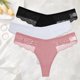 thumbnail image 3 of FINETOO-Tanga de algodón para mujer, lencería de S-XL, bragas, ropa interior Sexy, bragas íntimas de encaje, 3 unids/set, 3 of 5