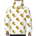 thumbnail image 7 of Balery Leopard Print Pattern Mens Hoodie Kangaroo Pocket Hoodie Pullover Hooded Sweatshirt Ideal for Daily Wear Travel and Home-Small, 7 of 7