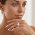 thumbnail image 4 of Rosec Jewels Lab Grown 2 Carat Diamond Engagement Ring for Women - IGI Certified - E-VS1 Quality - with Jewelry Box, 10K White Gold, US 4.50, 4 of 8