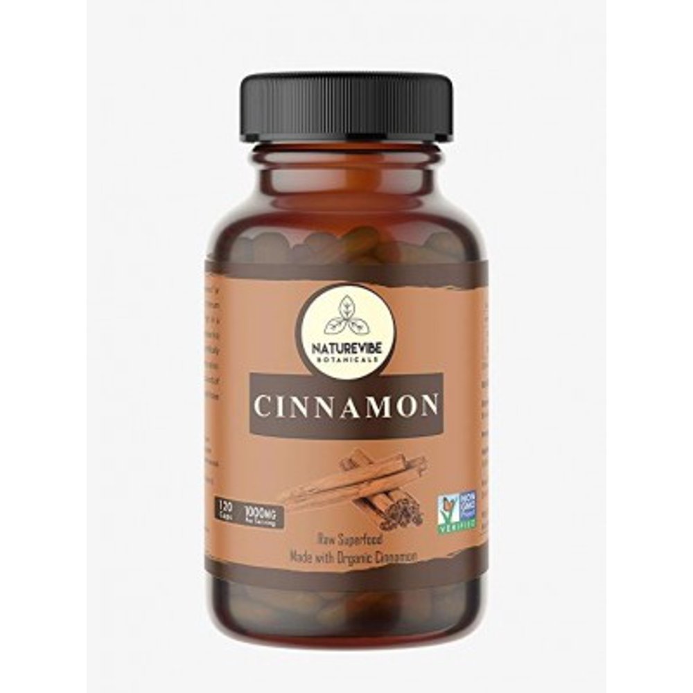 Naturevibe Botanicals Ceylon Cinnamon Capsules, UltraPremium 100