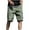 Army Green, variant on Mens Cargo Shorts Elastic Waist Outdoor Work Shorts Summer Casual Below the Knee Athletic Shorts with Multi Pockets