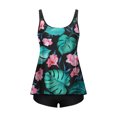 thumbnail image 5 of Weiqiqre Tummy Control Swimsuits Women Plus Size Two Piece Tummy Control Bathing Suits Blouson Tankini Top with Boy Shorts, 5 of 5
