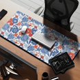 thumbnail image 2 of Long Mouse Pads for Desk,Pioneer Flower Floral Print Pattern Desk Mats on Top Of Desks, Desk Mouse Pad Extra Large with 3mm Non-Slip Base and Stitched Edge for Gaming,Office,Work,Home 35.4"x15.7", 2 of 6