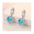 thumbnail image 3 of Colgante Corazón Eterno Azul Cielo Colgante En Forma De Corazón, 3 of 5