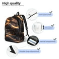 thumbnail image 4 of Naloa Abstract Glowing Wave Pattern Canvas Backpack for Men Women Rucksack Casual Travel Daypack College Tote Satchel Bookbag for Teens-Small, 4 of 7