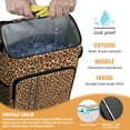thumbnail image 2 of Travel Cooler Bag - Brown and Black Leopard Print Camping Beer Cooler Backpack with Bottle Opener- Waterproof Insulated Picnic Backpacks - Cooler Bag for Beach, 2 of 6