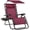 Burgundy, variant on Best Choice Products Folding Zero Gravity Recliner Patio Lounge Chair w/ Canopy Shade, Headrest, Tray - Burgundy