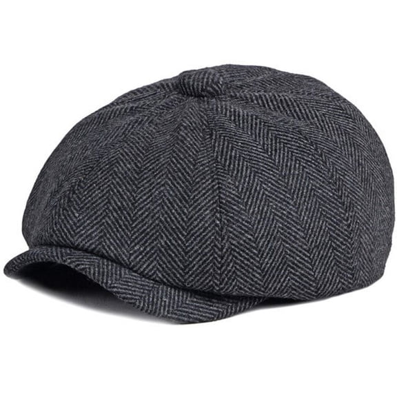 SikaFu Berets Spring Autumn Men Women Cap Hat Striped Octagonal Newsboy Flat Cap Retro Artist Painter Beret Hat Wool Beret Cap