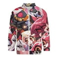 thumbnail image 4 of Hazbin Hotel Comedy Animated Fashion Jacket Mens Windbreaker Coat Lightweight Zipper Clothes Streetwear Bomber Outerwear Jackets, 4 of 7