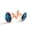 Color 1, variant on Men's Classic Stainless Steel, Fire Basketball Patterns Cufflinks Business Wedding Shirts, Rose Gold