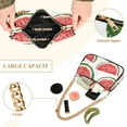 thumbnail image 2 of FORMRS Womens Shoulder Bag with Chain Strap Clutch Purse Cute Tote Handbag, Cute Watermelon, 2 of 7