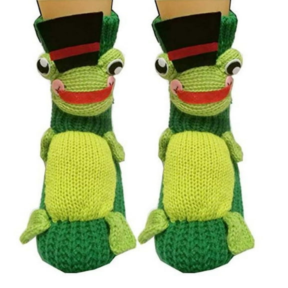 Avrnliq Womens Green Cotton Crew Socks, Breathable Everyday Socks with Cushioned Sole, Soft Casual Color Block Socks,Size Free Size