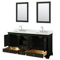 thumbnail image 2 of Wyndham Collection Wcs202072dcmunsm24 Deborah 72" Free Standing Double Vanity Set - Dark, 2 of 7