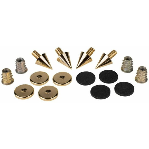 Dayton Audio Dss2-Bc Black Chrome Speaker Spike Set 4 Pcs.