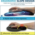 thumbnail image 4 of Ergonomic Mouse Pad with Wrist Rest and Keyboard Wrist Rest  Memory Foam Wrist Rest for Computer Keyboard  Easy Typing  Pain Relief  Massage Mousepad Wrist Support for Gaming Office Home, 4 of 7