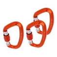 thumbnail image 1 of 3 Piezas 25KN Tornillo de Bloqueo Mosquetón Climbing Hamaca shamjiam Mosquetones Rescate Escalada Color naranja, 1 of 9