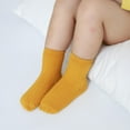 thumbnail image 3 of Ame Newborn Baby Solid Print Sole Soft Shoes Sock Boys Girls Infant Toddler Anti-slip Socks, 3 of 6