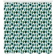 thumbnail image 3 of Forest Shower Curtain, Repeating Pine and Oak Trees in Winter Forest Theme Snowy Fairytale-Like Woodland, Fabric Bathroom Set with Hooks, 69W X 84L Inches Extra Long, Multicolor, by Ambesonne, 3 of 3