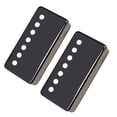 thumbnail image 2 of Juego de 2 cubiertas de pastilla Humbucker de 7 cuerdas de latón para piezas musicales de guitarra Negro Yuyangstore Cubierta para pastilla LP Guitar, 2 of 6