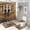 Old Wooden House, variant on Farmhouse Wooden Barn Door Creative Bathroom Shower Curtain Set Rustic Western Wooden Board Wheel Antique Art Non Slip Waterproof Bath Mat Toilet Mat Rugs,72" W x 72" L